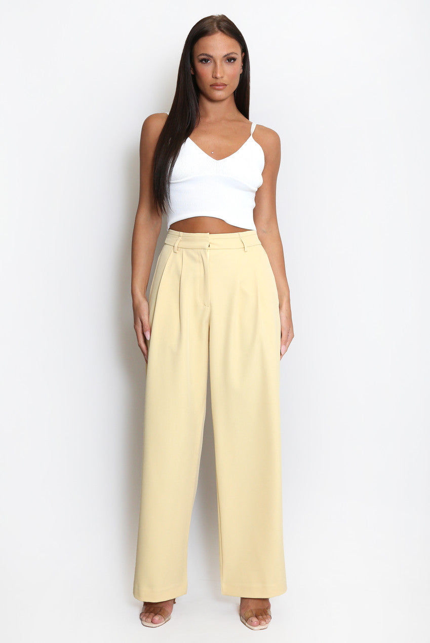 Tailored Wide Leg Trouser