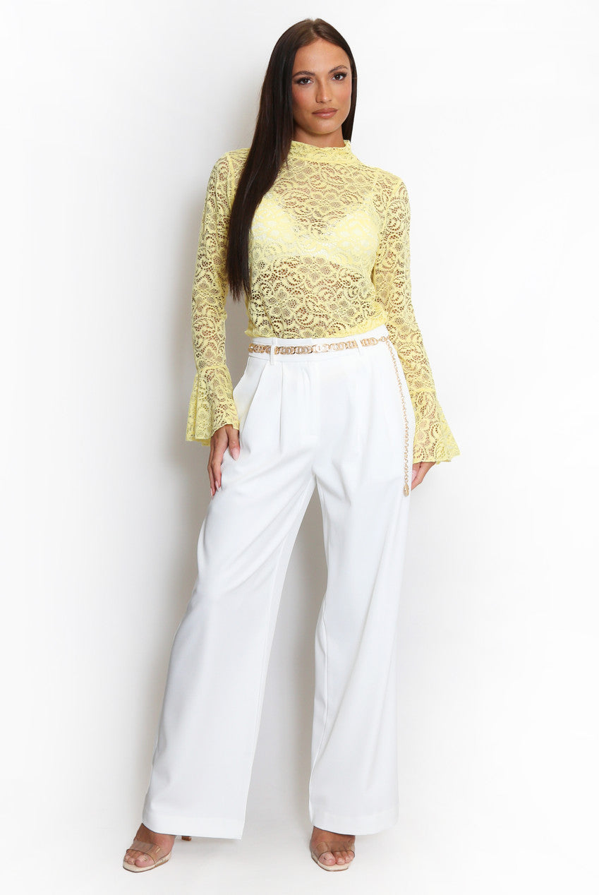 Tailored Wide Leg Trouser