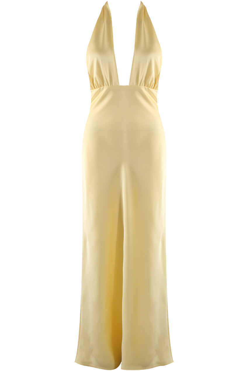 Halterneck Plunging Maxi