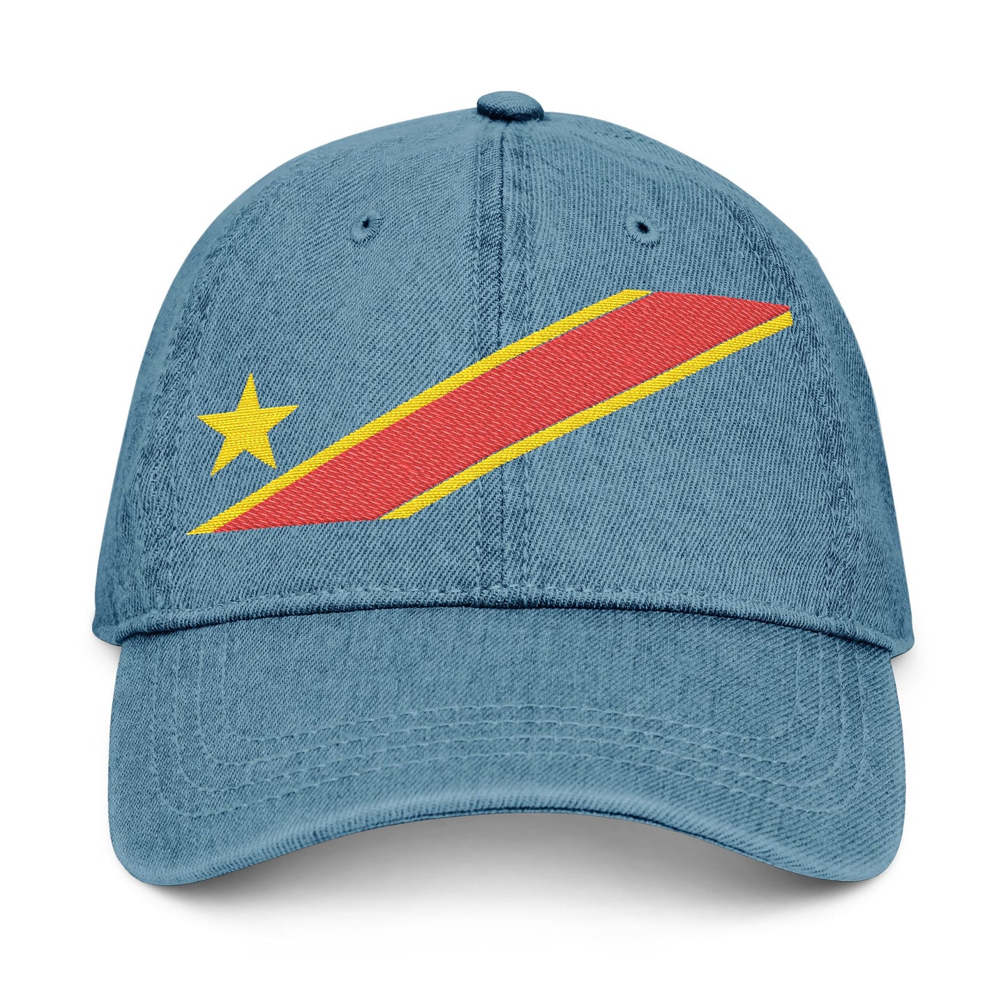 Denim Hat w Star (Embroidery)