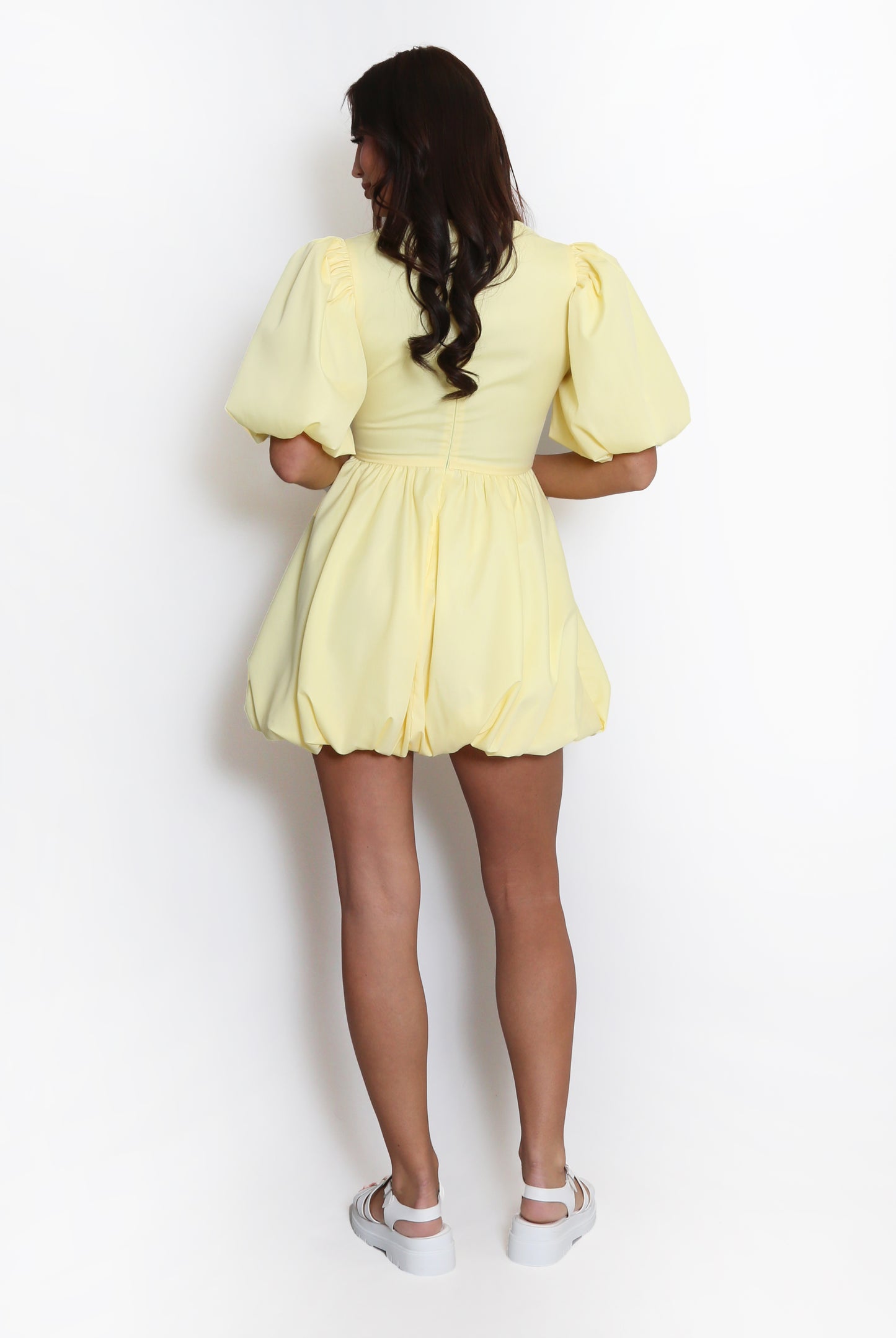 Puffball Hem Mini Dress