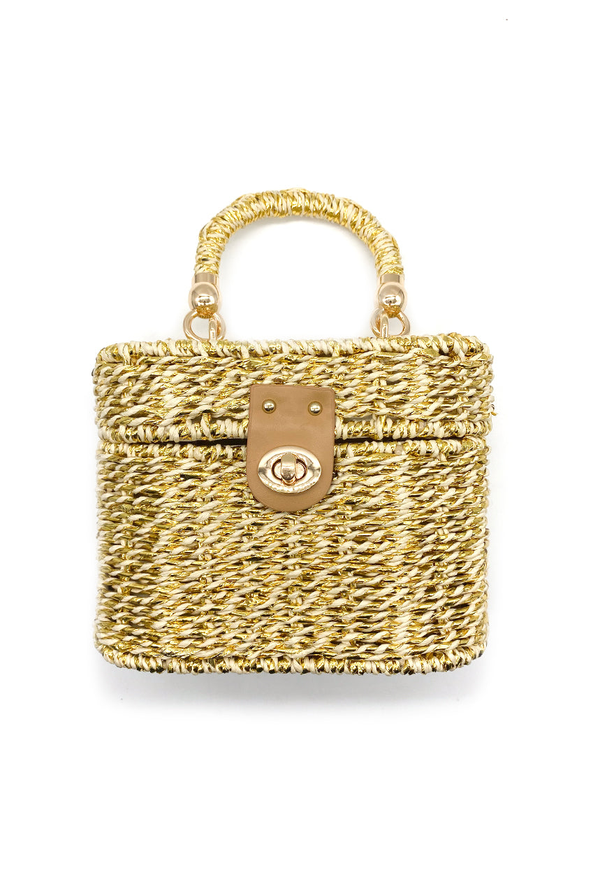 Wicker Box Bag