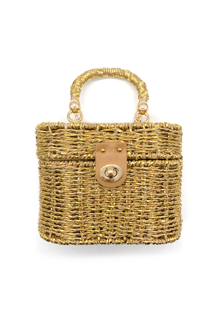 Wicker Box Bag