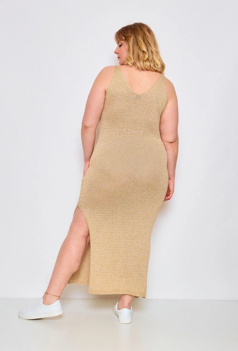 The golden dress