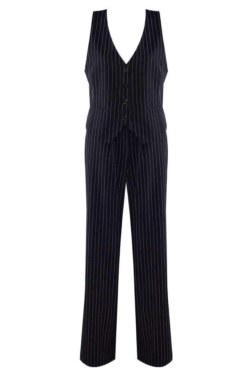 Pinstripe Waistcoat & Trouser Suit