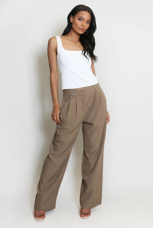 Tailored Wide Leg Trouser