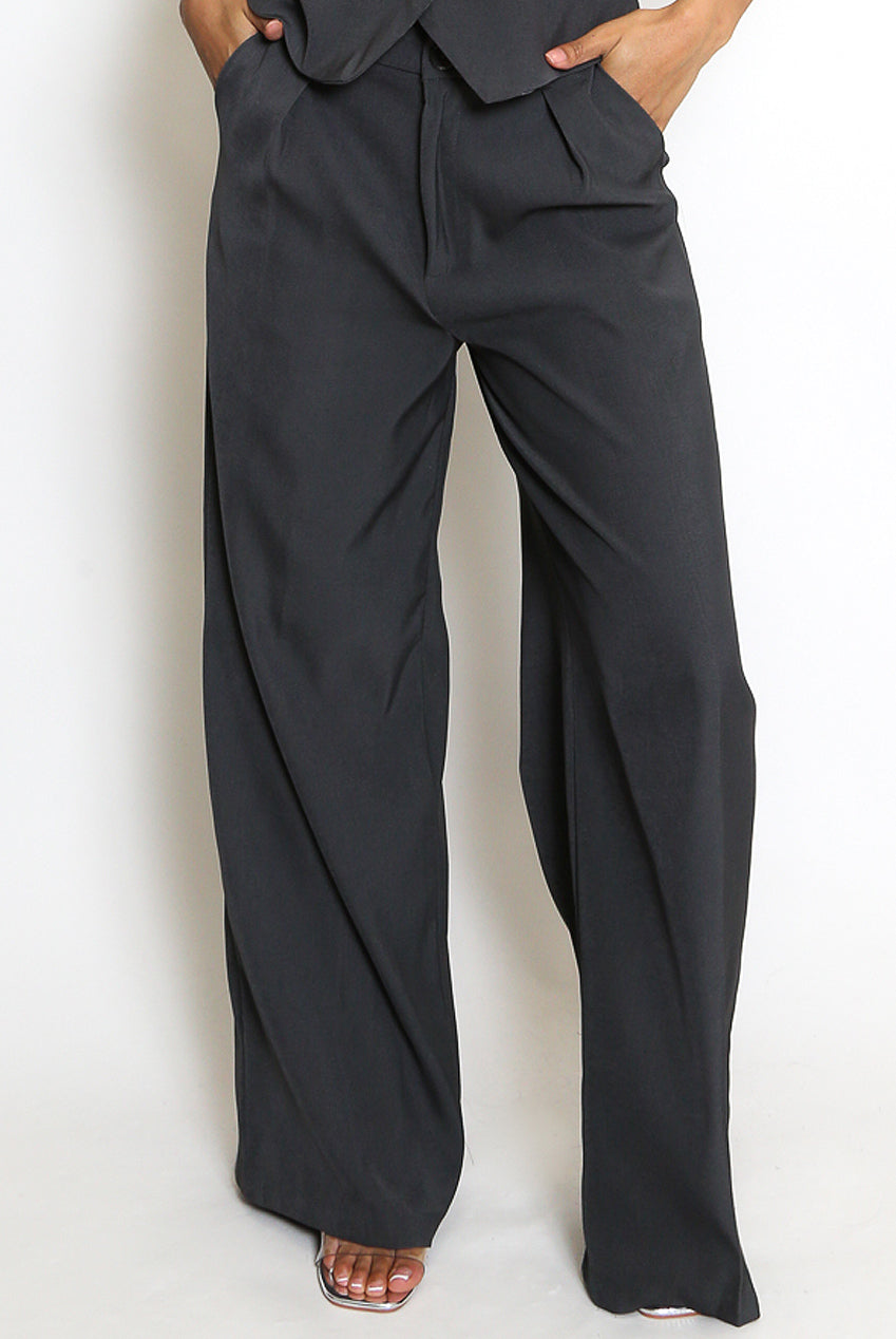 Tailored Wide Leg Trouser