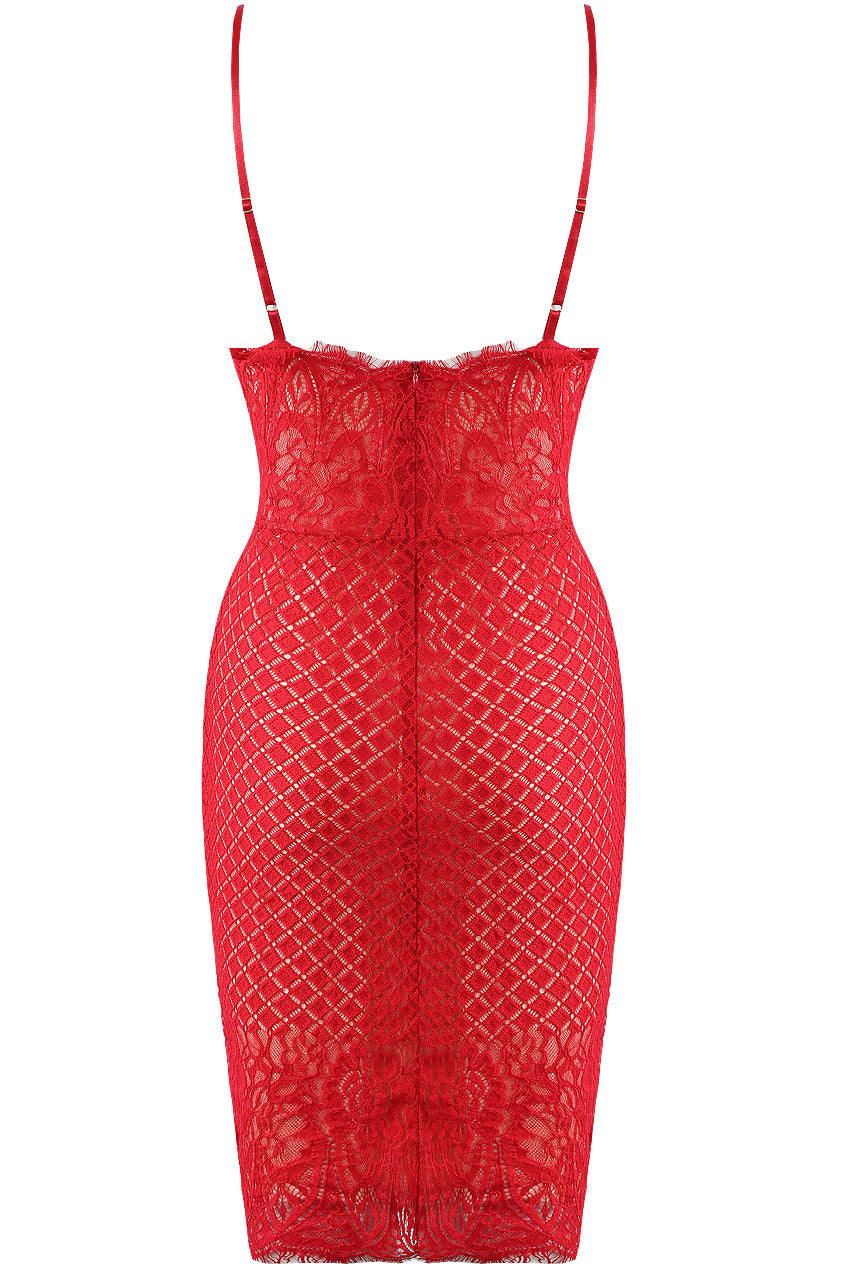 Scallop Lace Cami Dress