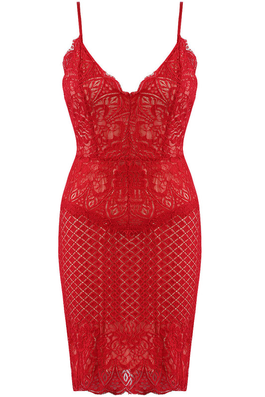 Scallop Lace Cami Dress