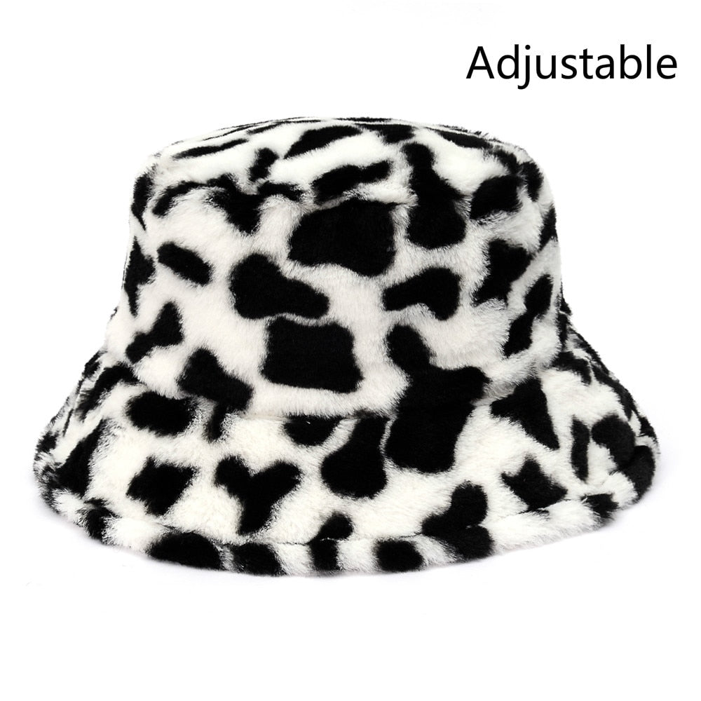 Winter Faux Fur Bucket Hat