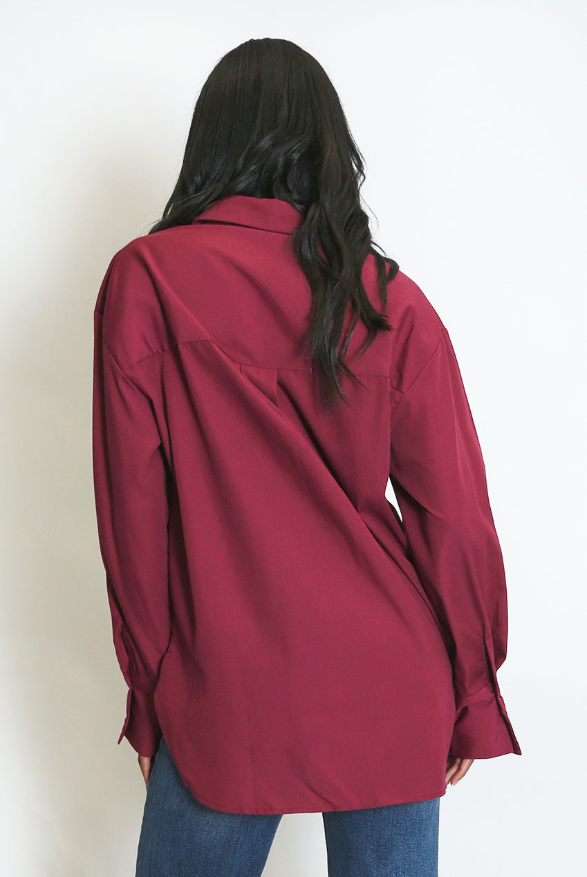 Button Up Plain Shirt Cotton