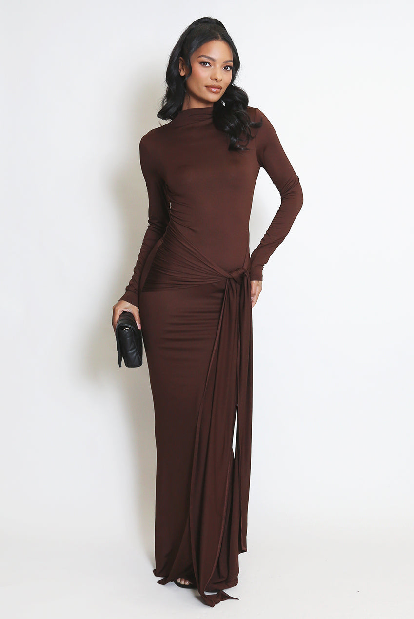 Front Tie Maxi Dress