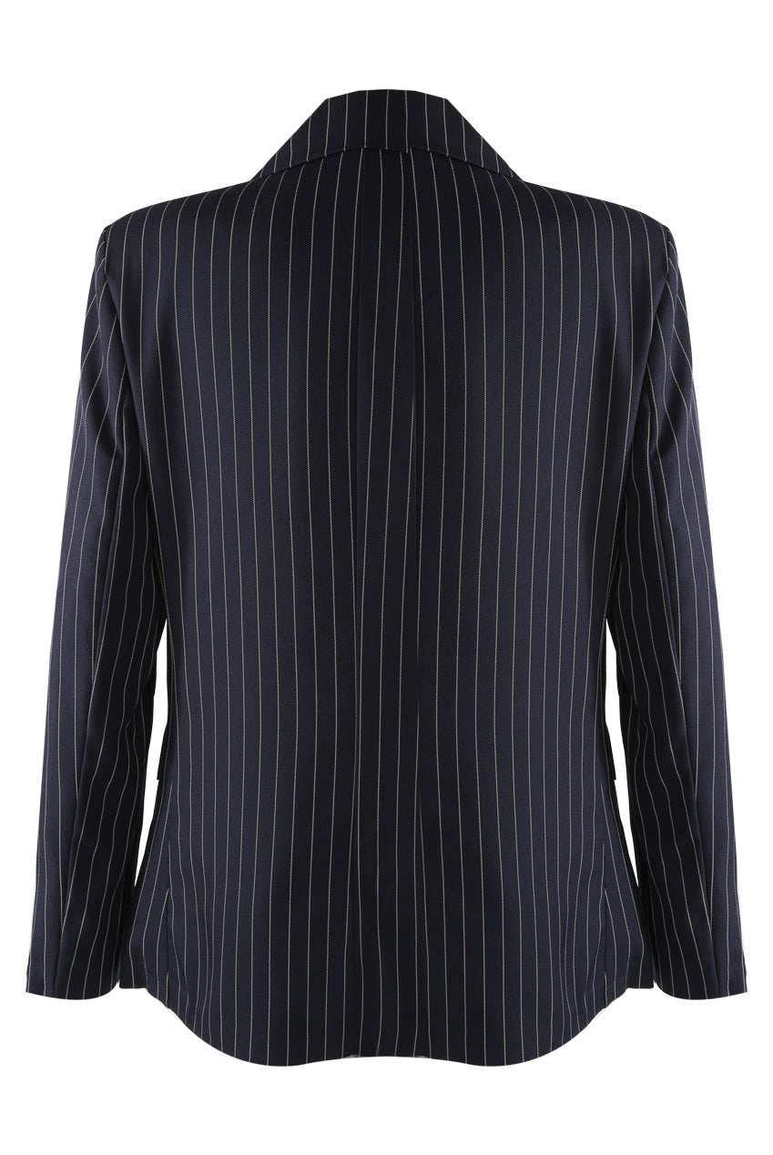 Pinstripe Double Breasted Blazer