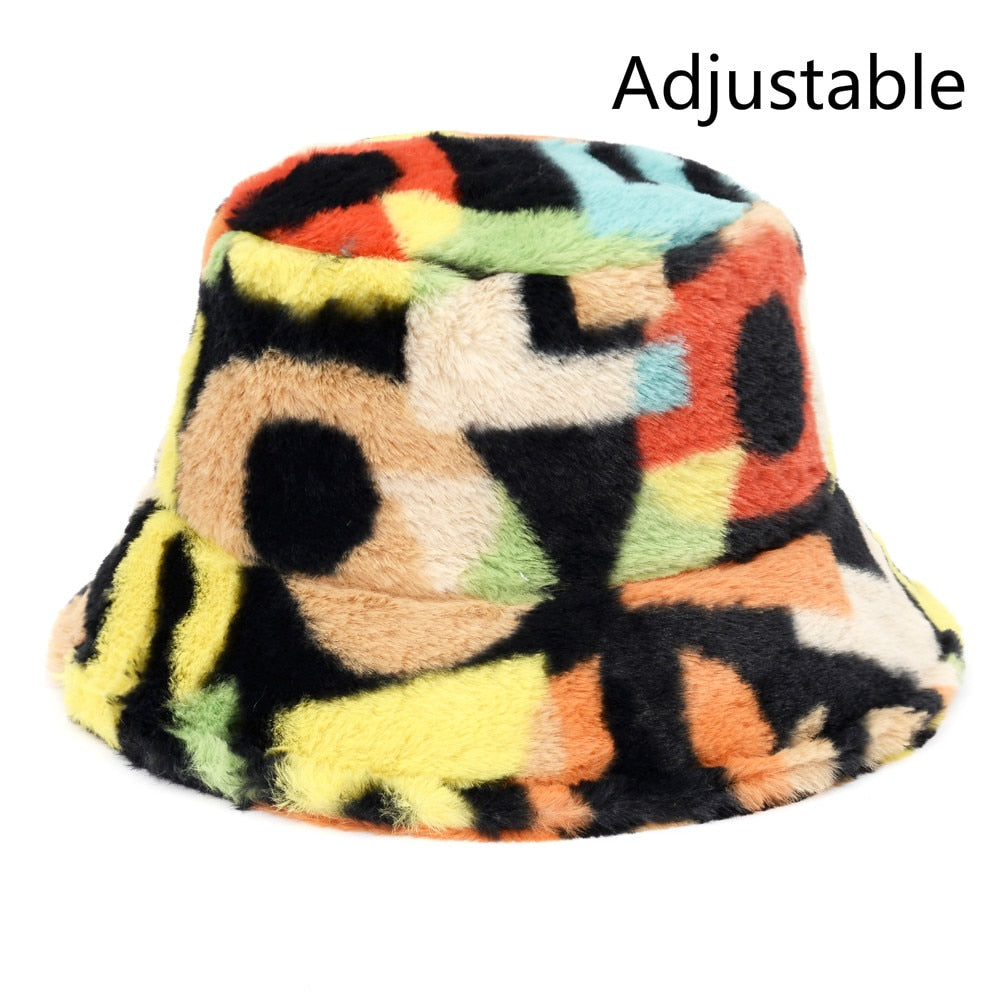 Winter Faux Fur Bucket Hat