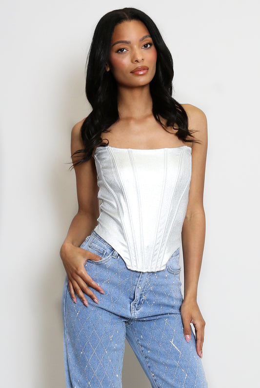 Metallic Corset Tops